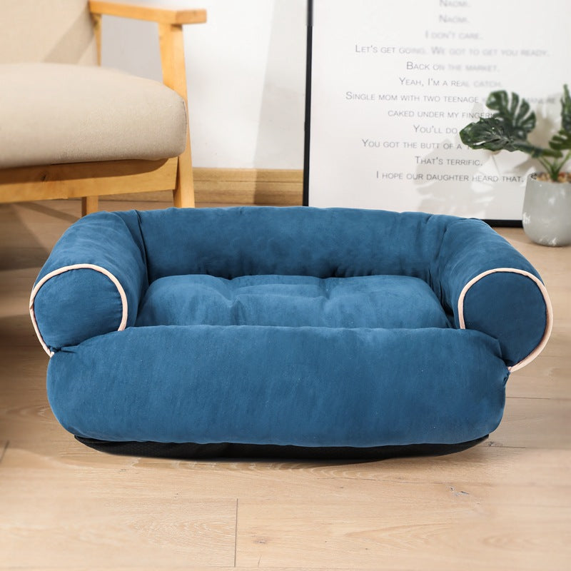 Luxury Plush Dog Sofa Bed – Warm Calming Pet Couch