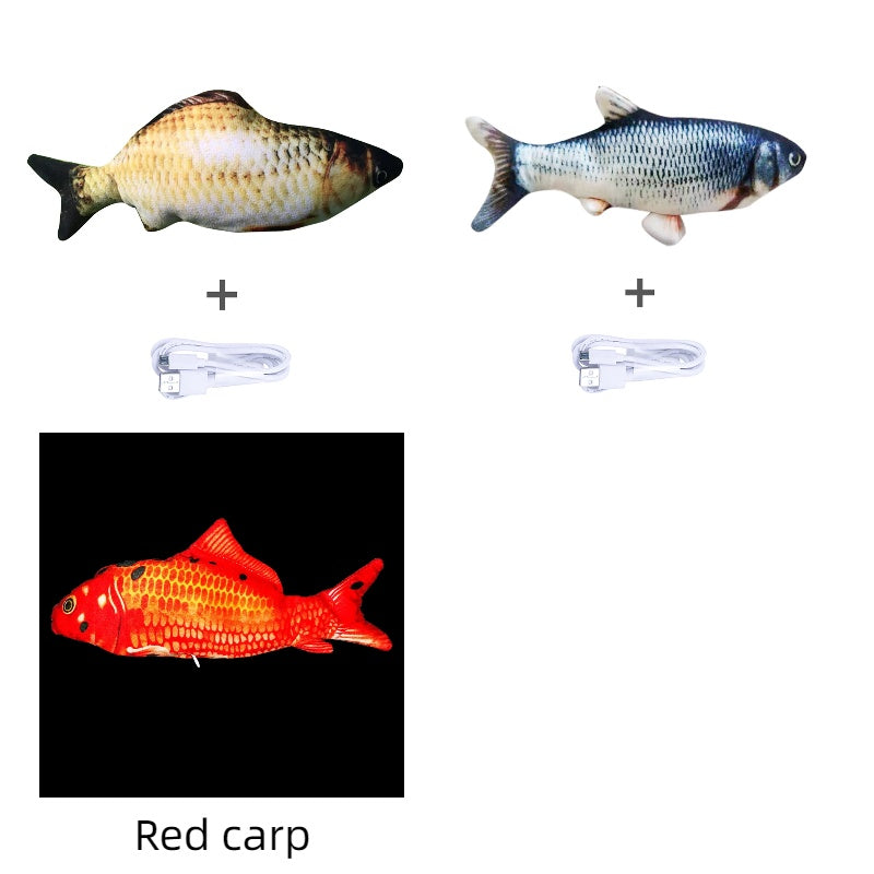 Flopping Fish Cat Toy – Interactive USB Rechargeable Cat Toy