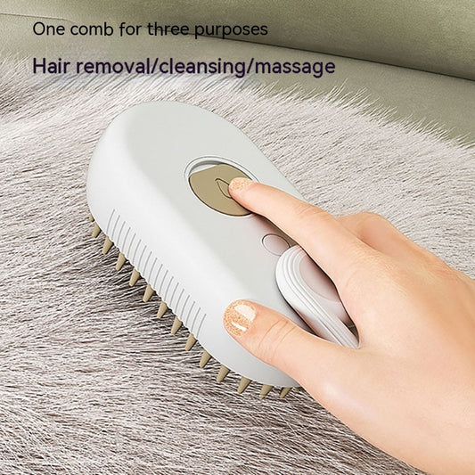 3-in-1 Steam Pet Grooming Brush for Dogs & Cats