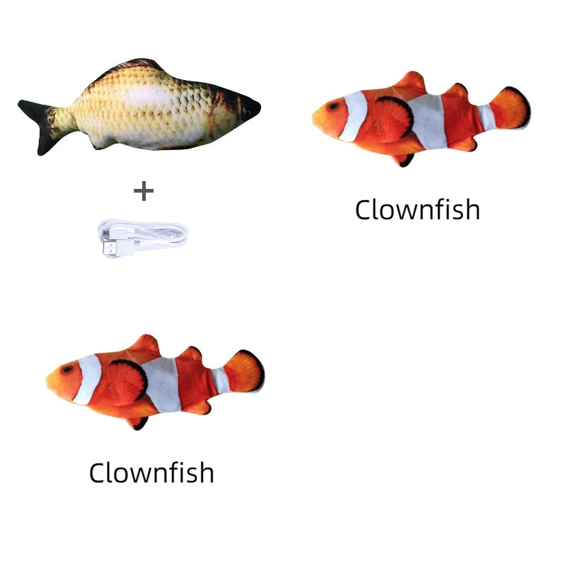 Flopping Fish Cat Toy – Interactive USB Rechargeable Cat Toy