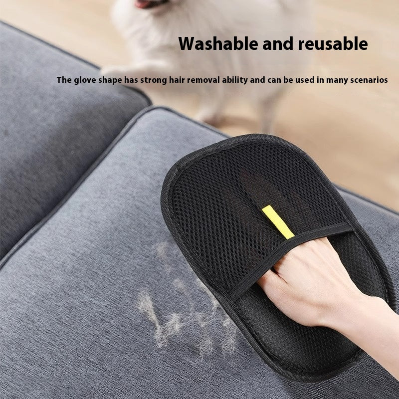 Pet Hair Remover Grooming Glove for Dogs & Cats