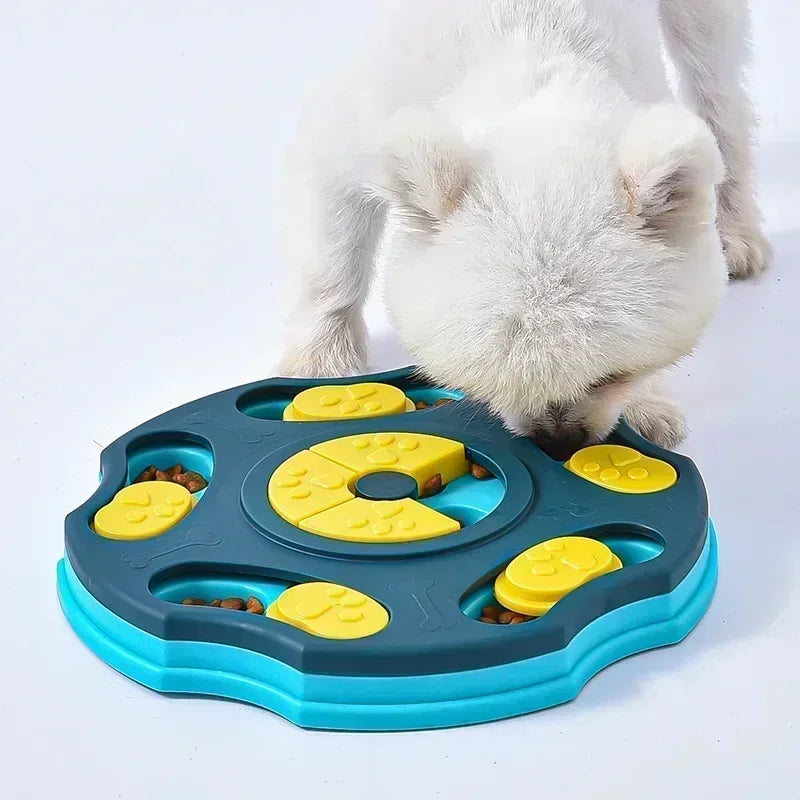 Interactive dog puzzle slow feeder bowl for healthy eating