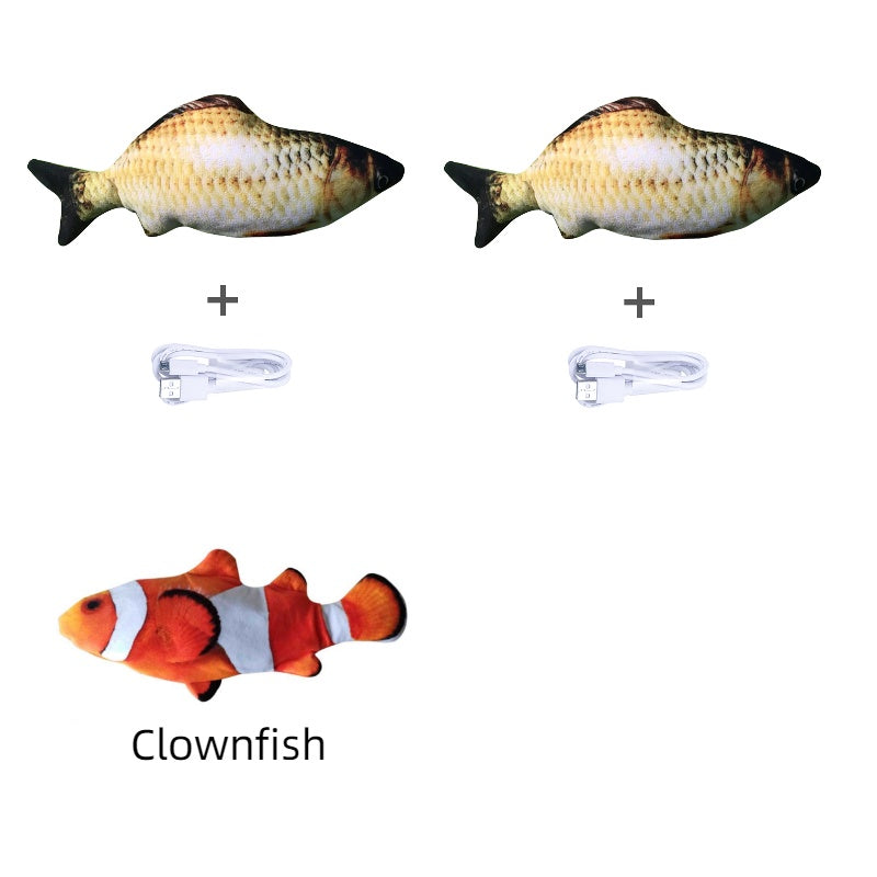 Flopping Fish Cat Toy – Interactive USB Rechargeable Cat Toy