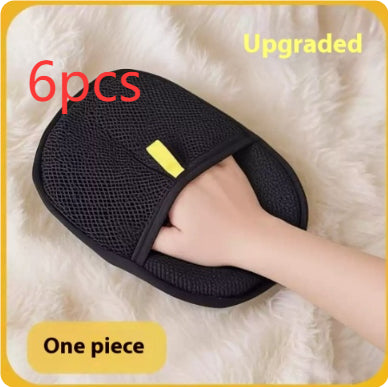 Pet Hair Remover Grooming Glove for Dogs & Cats