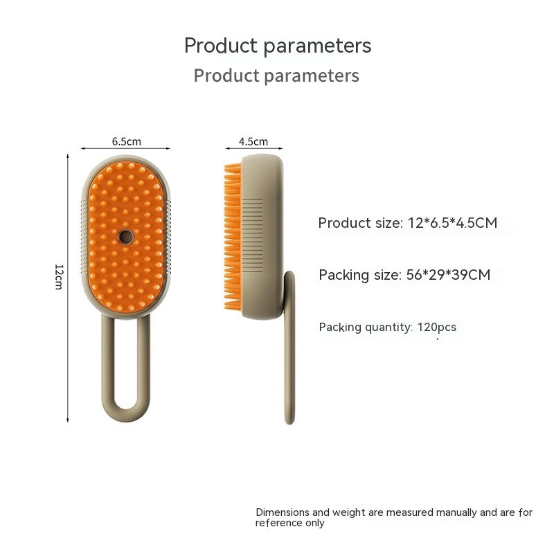 3-in-1 Steam Pet Grooming Brush for Dogs & Cats